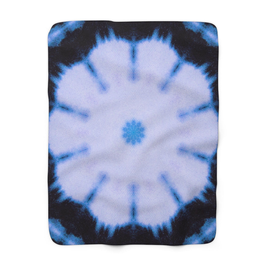 "SNWFLK" Cymatic Sherpa Fleece Blanket