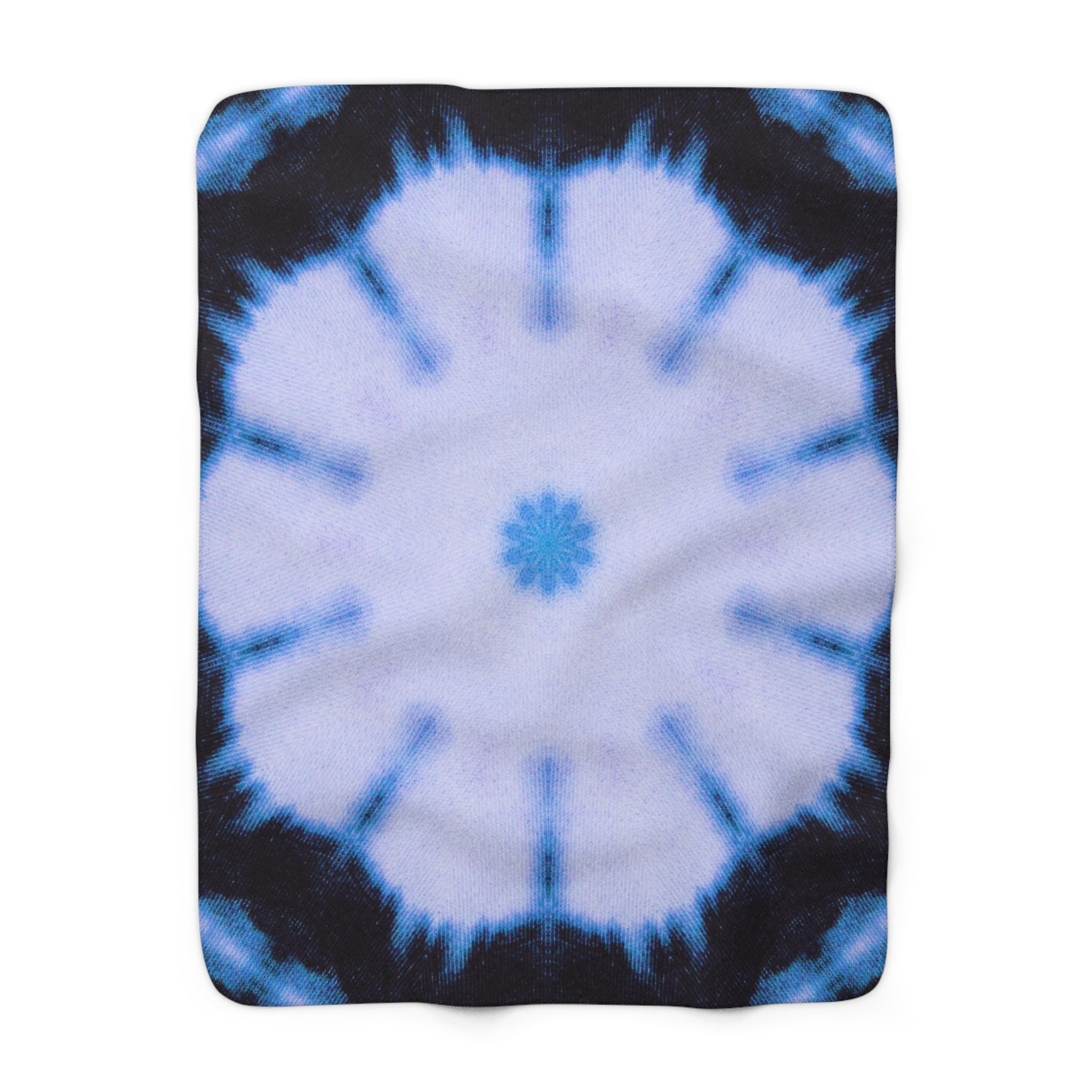 "SNWFLK" Cymatic Sherpa Fleece Blanket