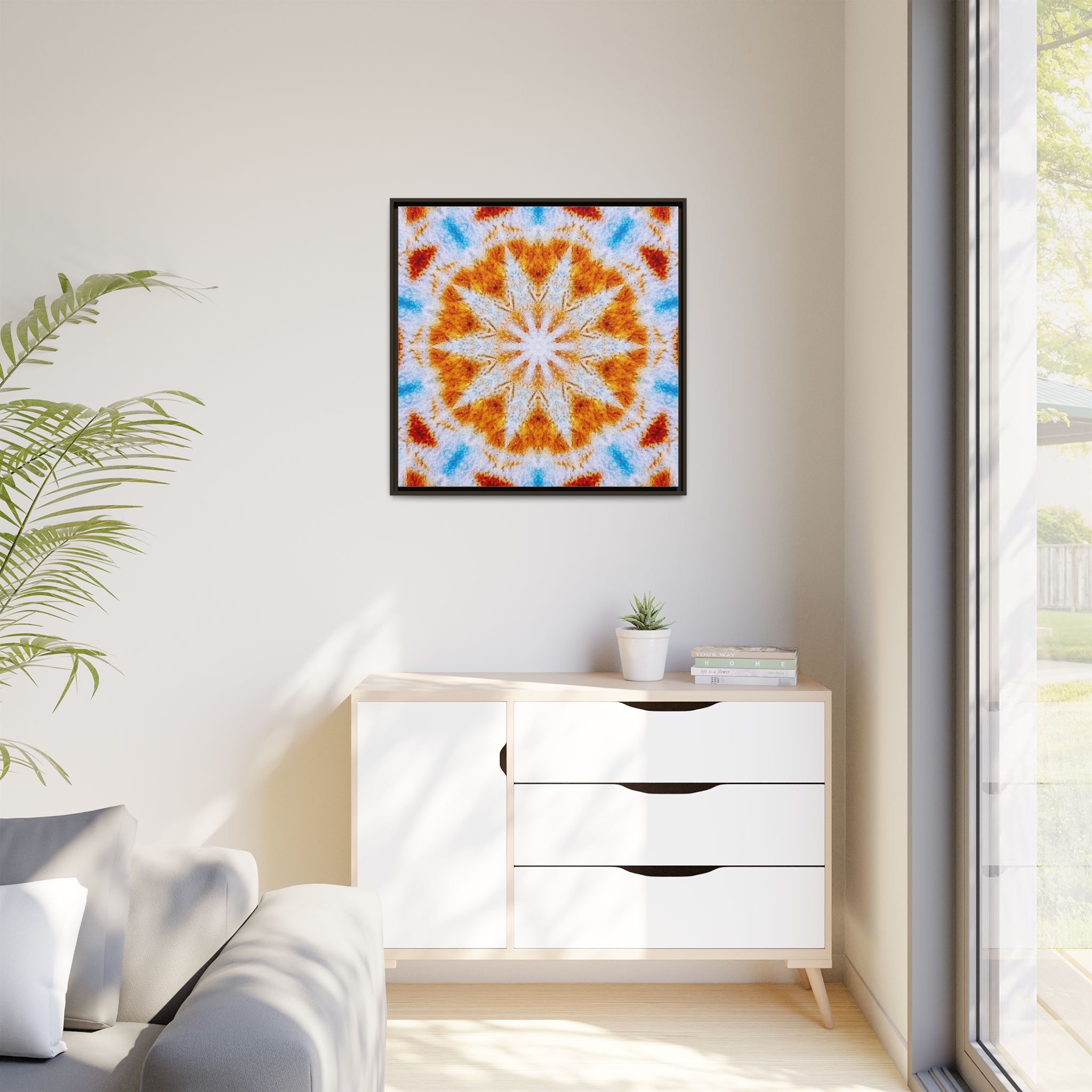 "SOL" Cymatic Framed Matte Canvas