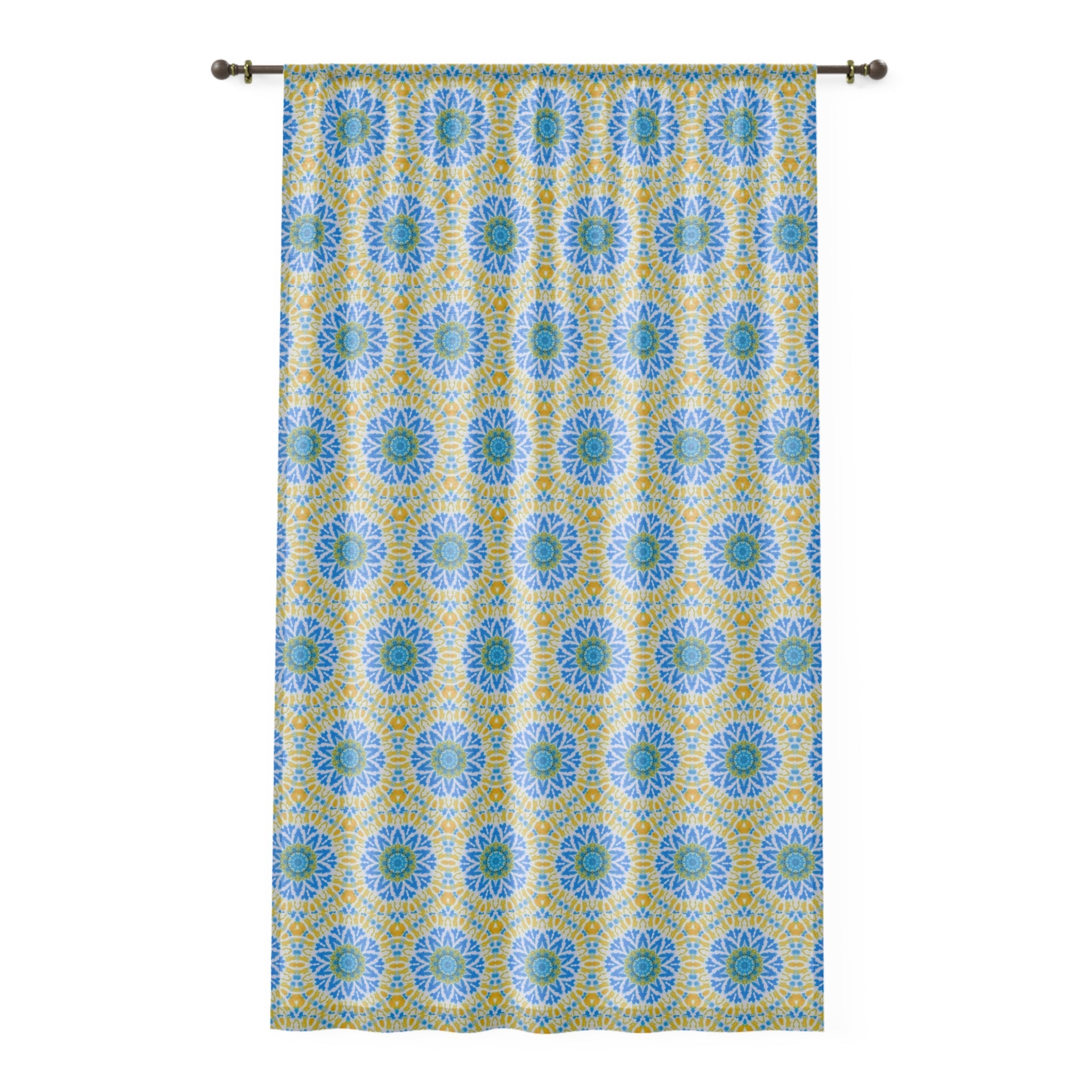 "GETA" Cymatic Print Window Curtain
