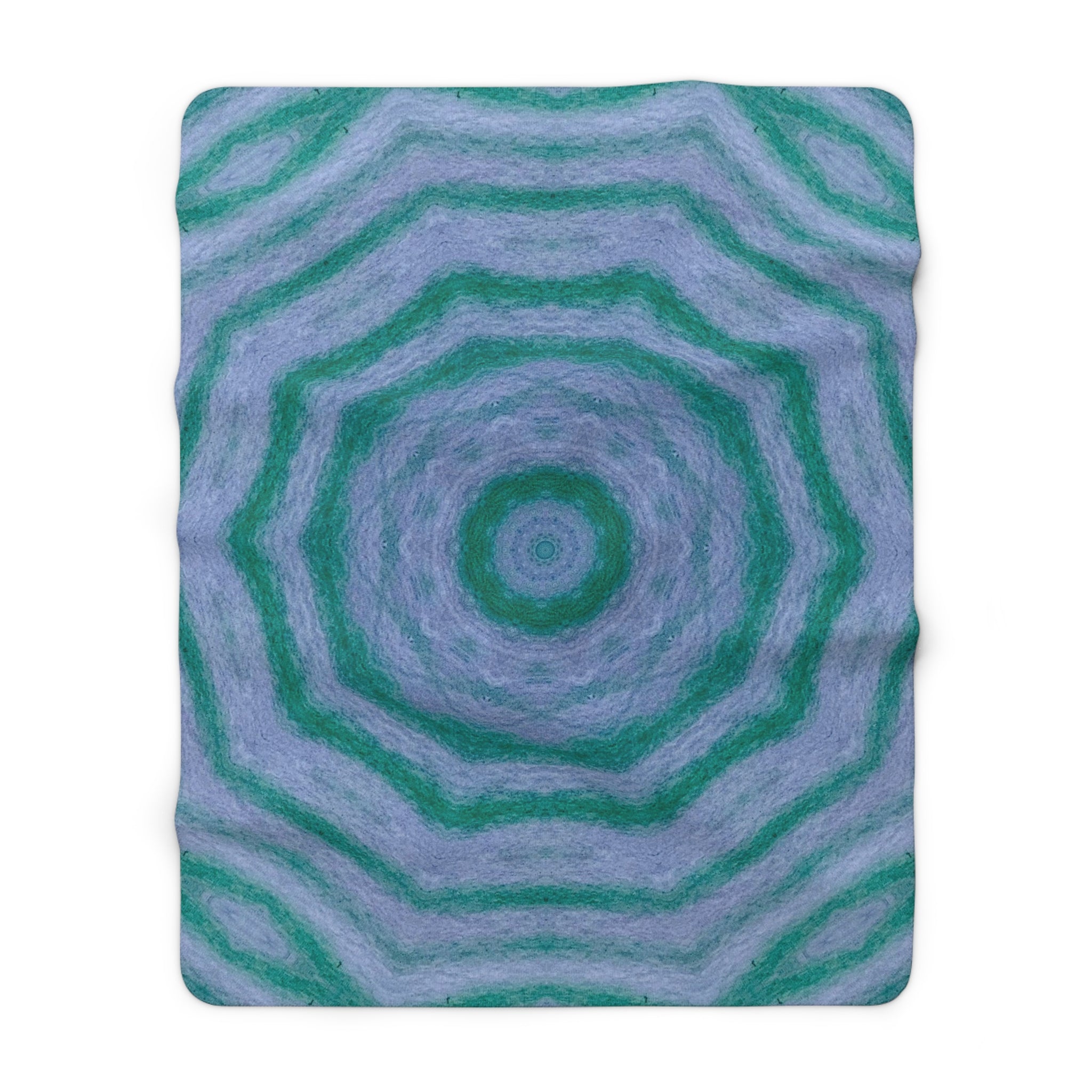 "GR33N3RY" Cymatic Sherpa Fleece Blanket
