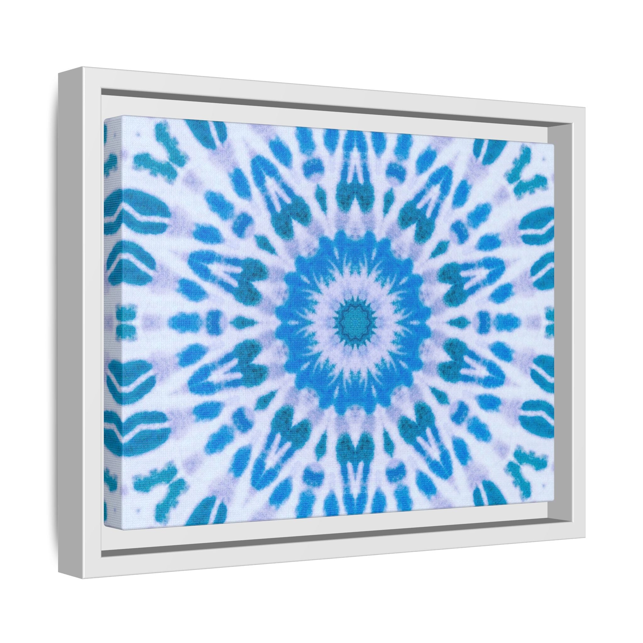 "E-VEIL I" Cymatic Framed Matte Canvas