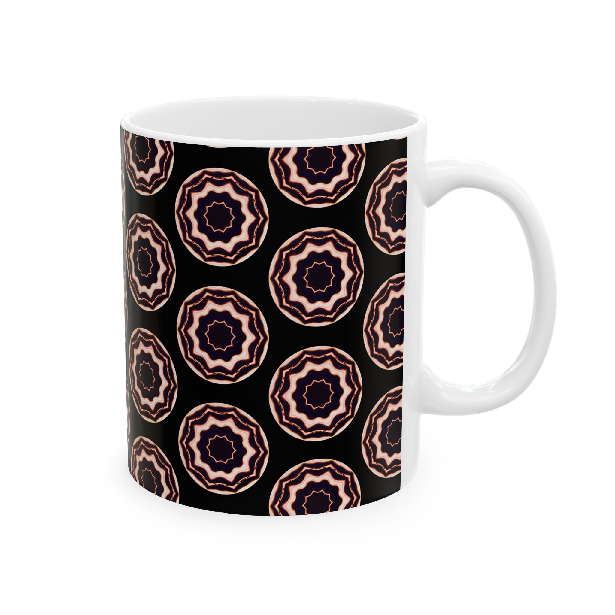 “VOiD” Cymatic AOP Ceramic Mug (Black)