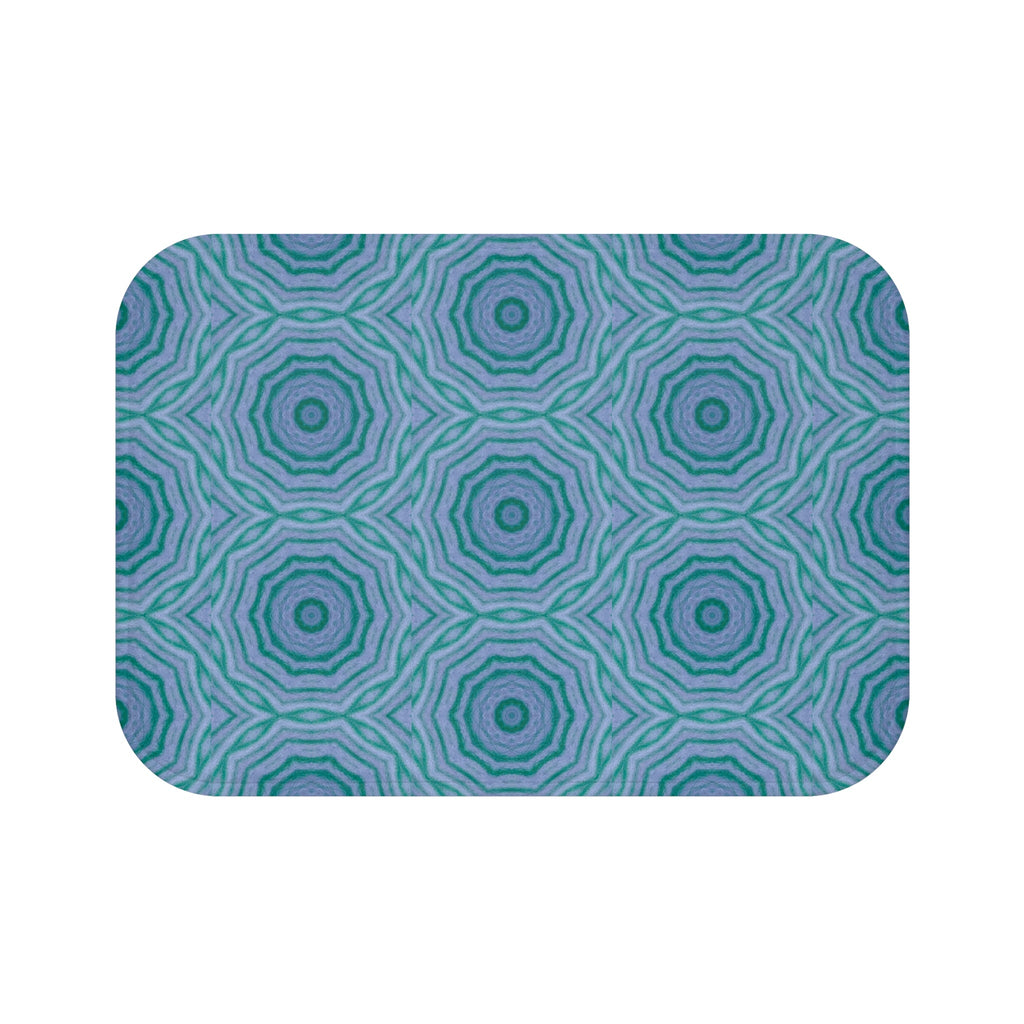 "GR33N3RY" Cymatic Print Bath Mat