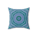 "GR33N3RY" Cymatic Print Square Cushion