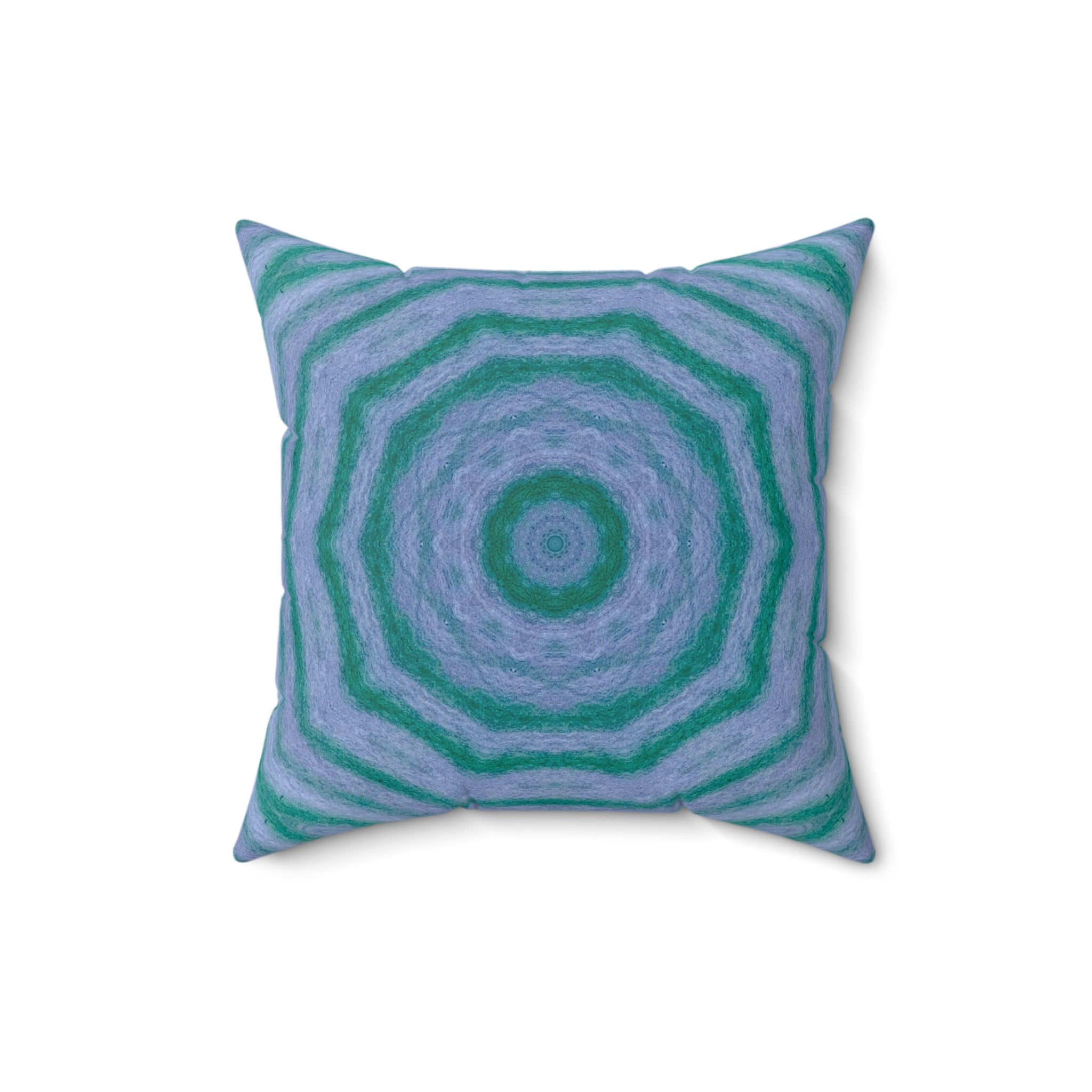 "GR33N3RY" Cymatic Print Square Cushion