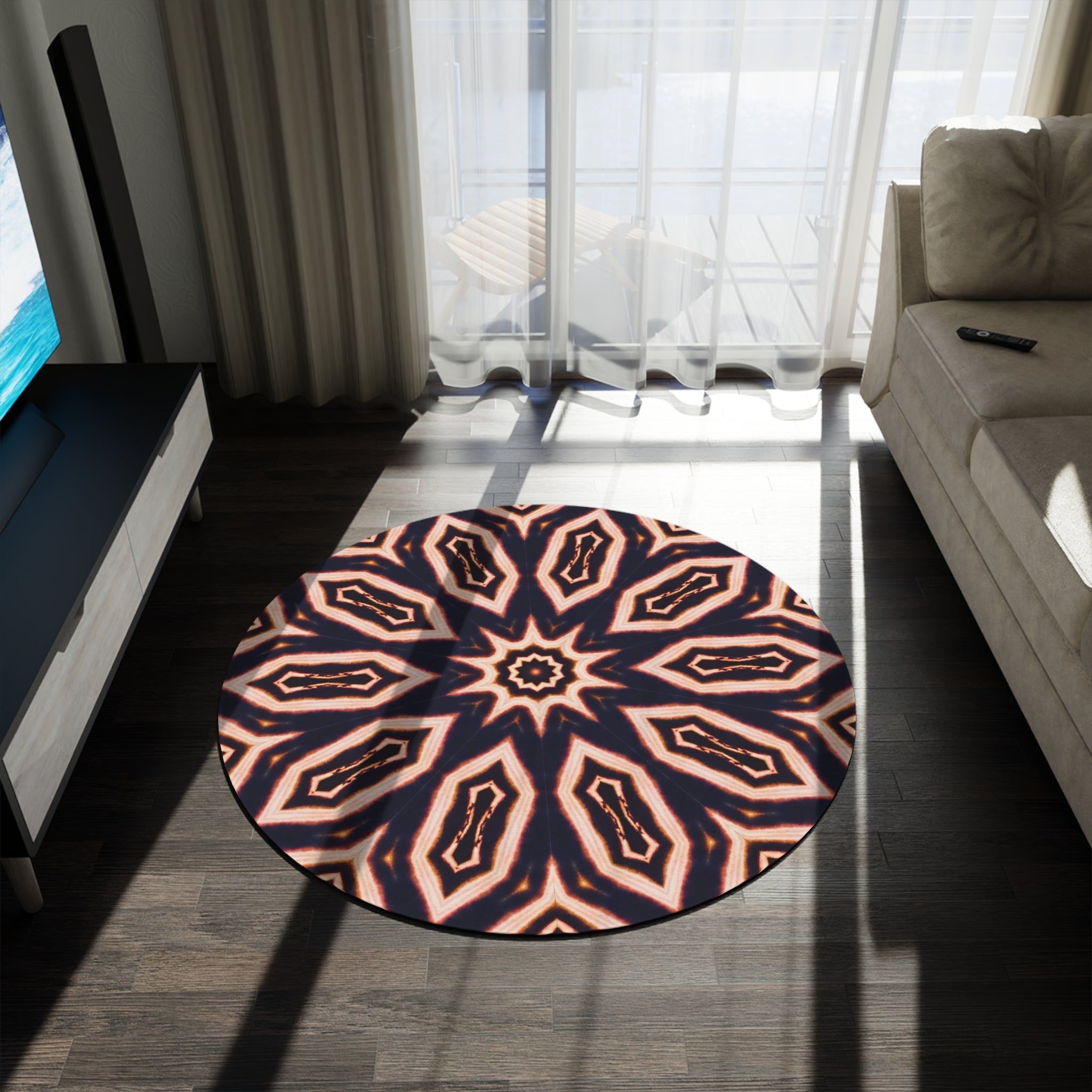 “E-CLPS” Cymatic Round Rug