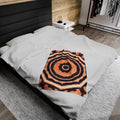 “EYECEE” Cymatic Print Velveteen Blanket