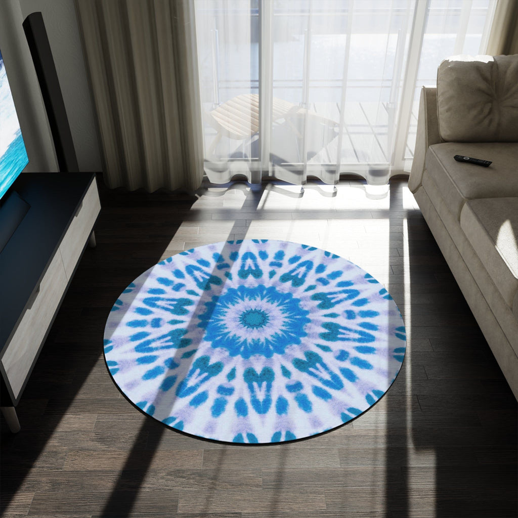 “E-VEIL I” Cymatic Round Rug