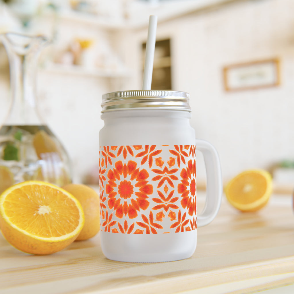 SACRAL Cymatic Mason Jar Tumbler with Straw