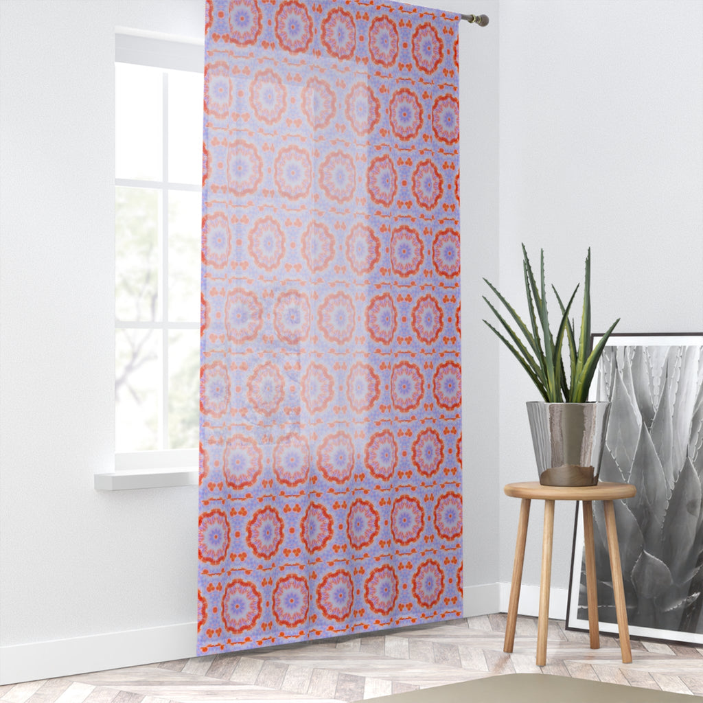 "NEBU" Cymatic Print Window Curtain