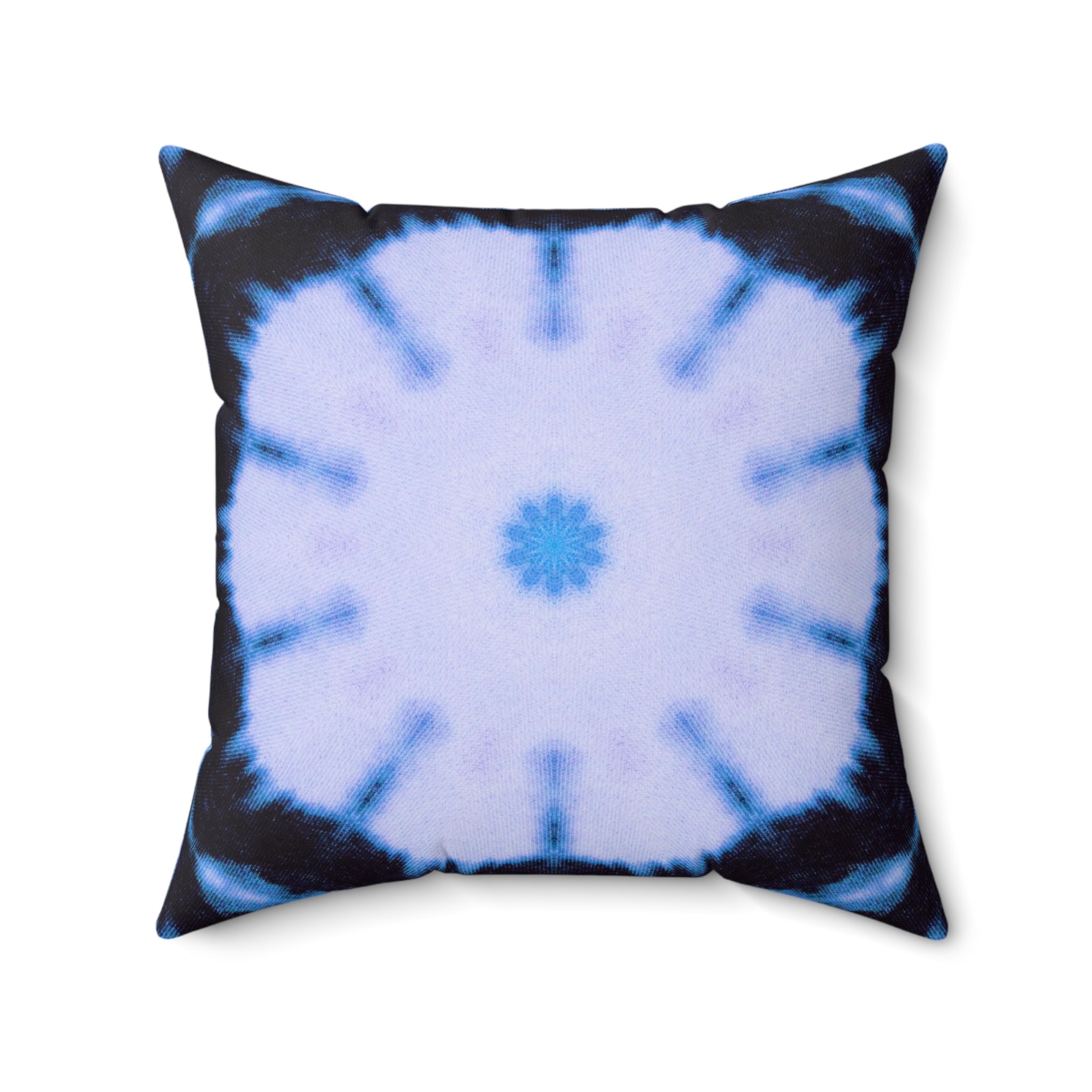 "SNWFLK" Cymatic Print Square Cushion