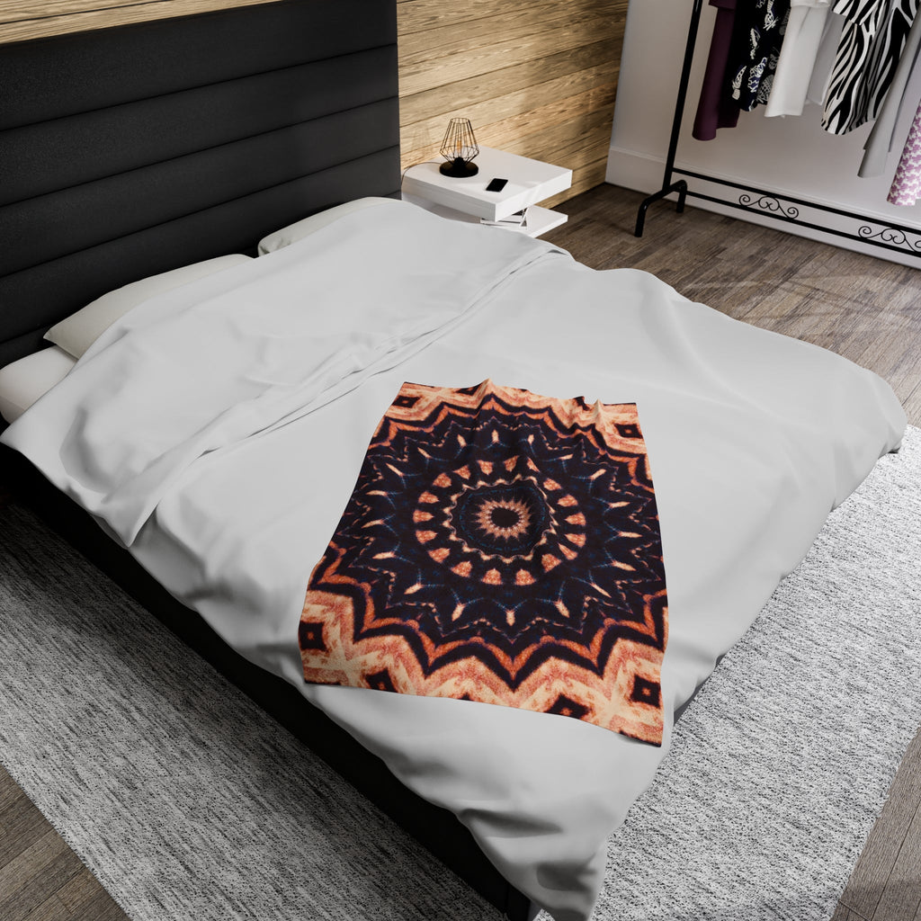 “TRIBAL” Cymatic Velveteen Plush Blanket