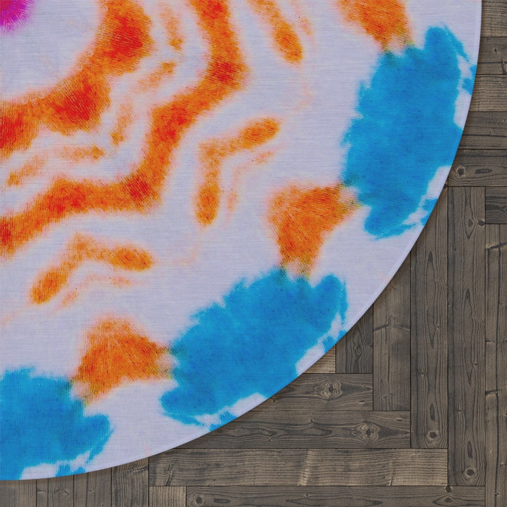 “CEILI” Cymatic Print Round Rug