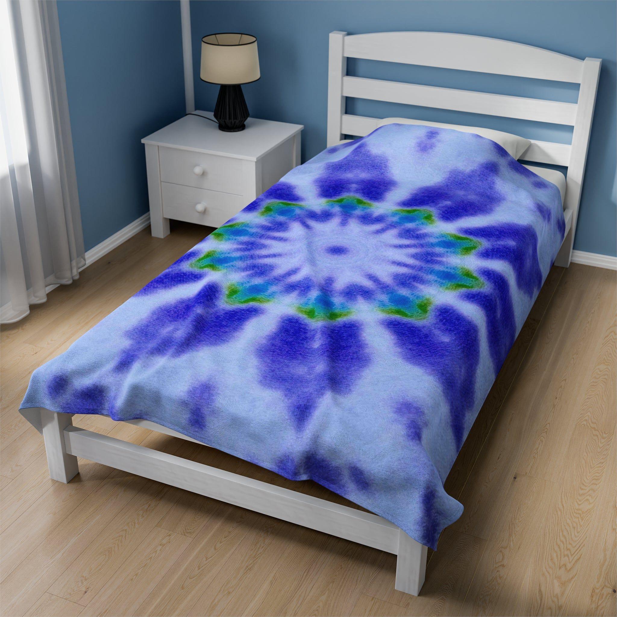 “LOTUS” Cymatic Velveteen Blanket