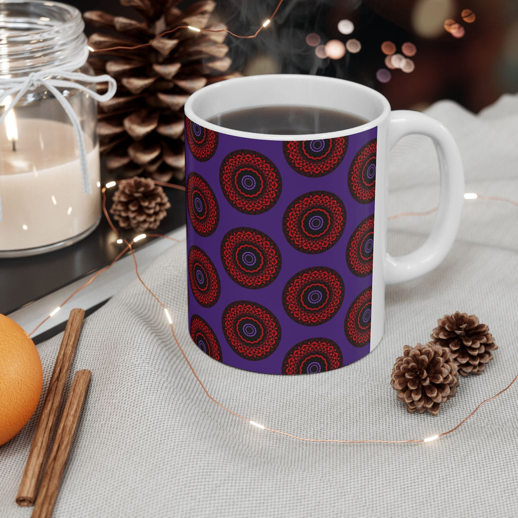 “VESI” Cymatic AOP Ceramic Mug (Purple)