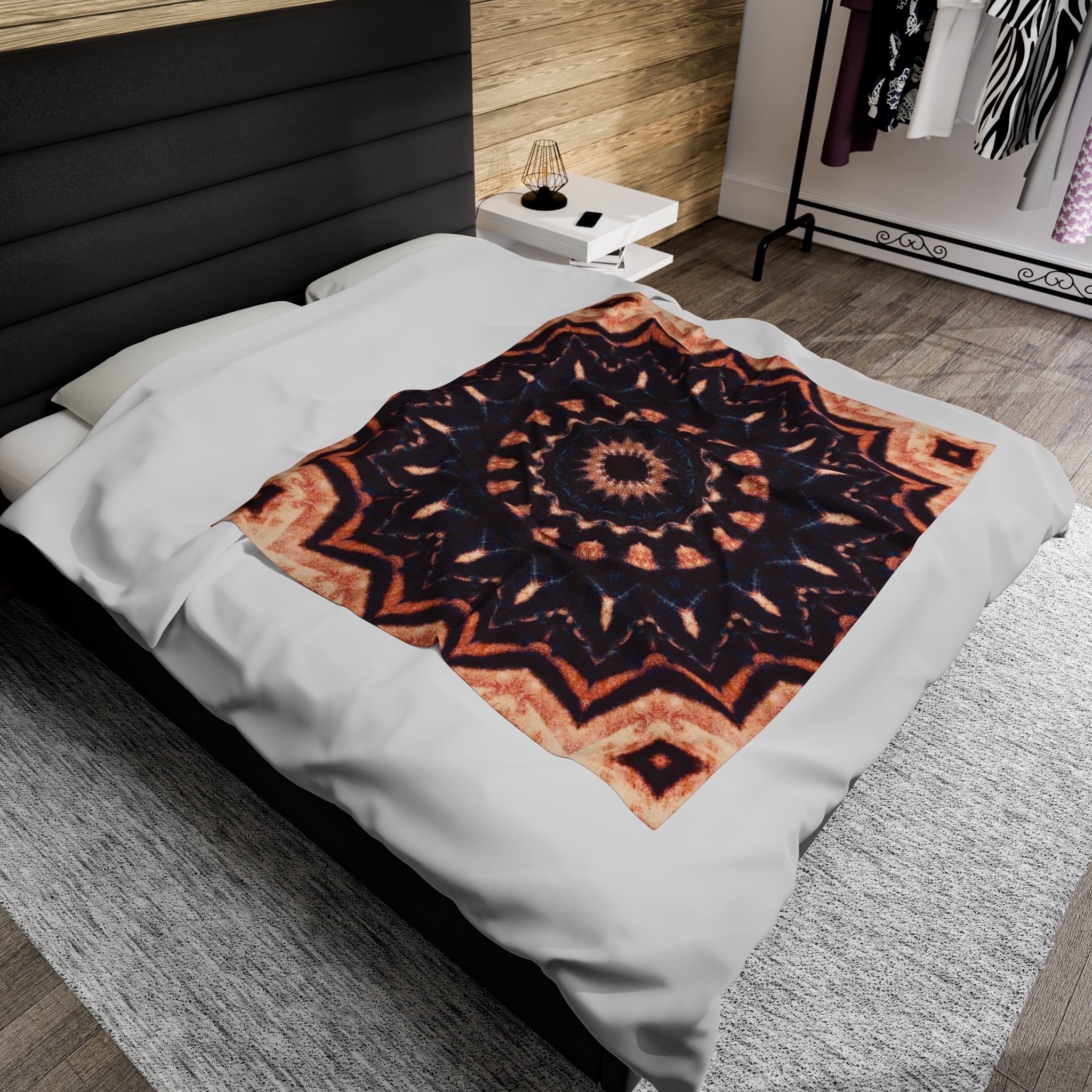 “TRIBAL” Cymatic Velveteen Plush Blanket
