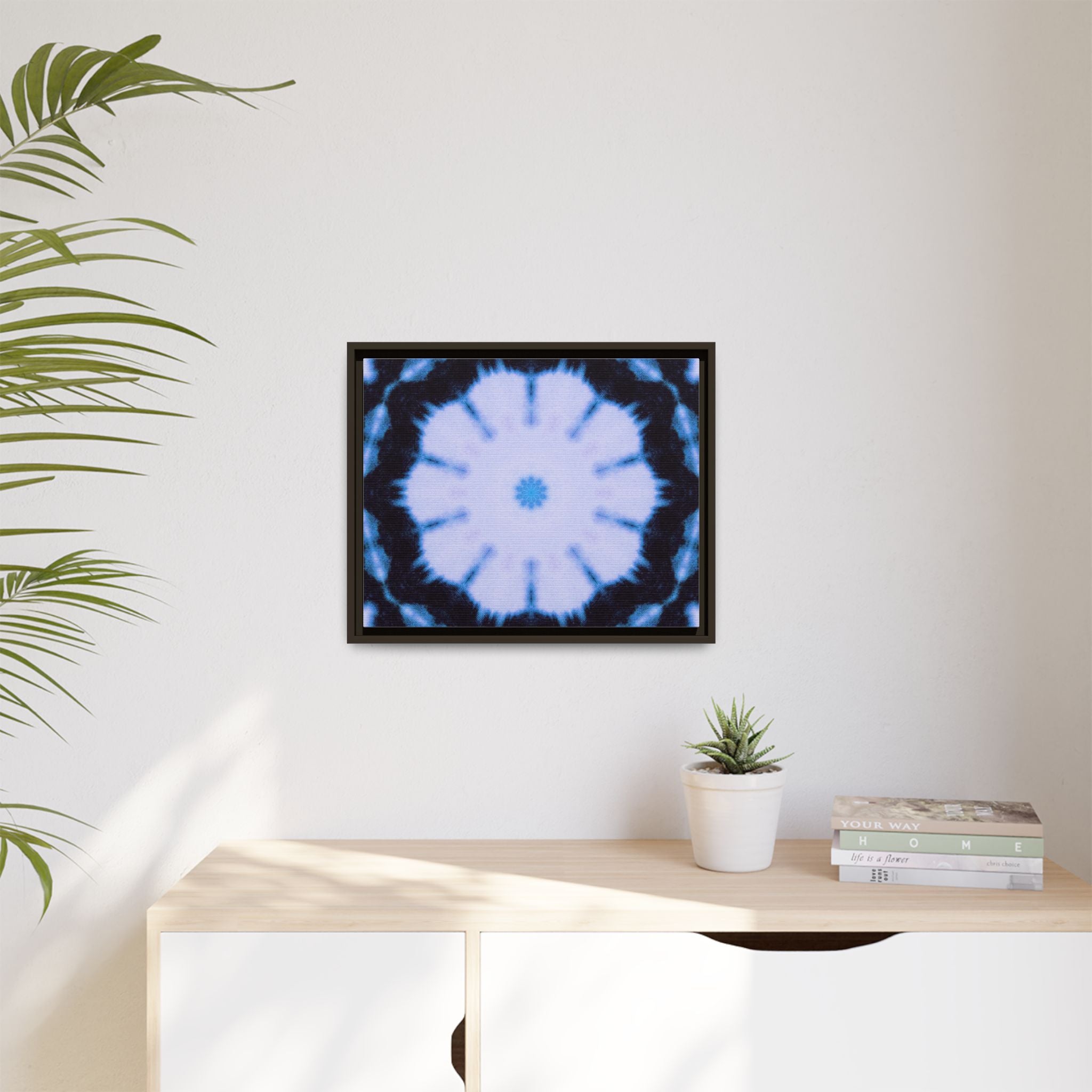"SNWFLK" Cymatic Framed Matte Canvas