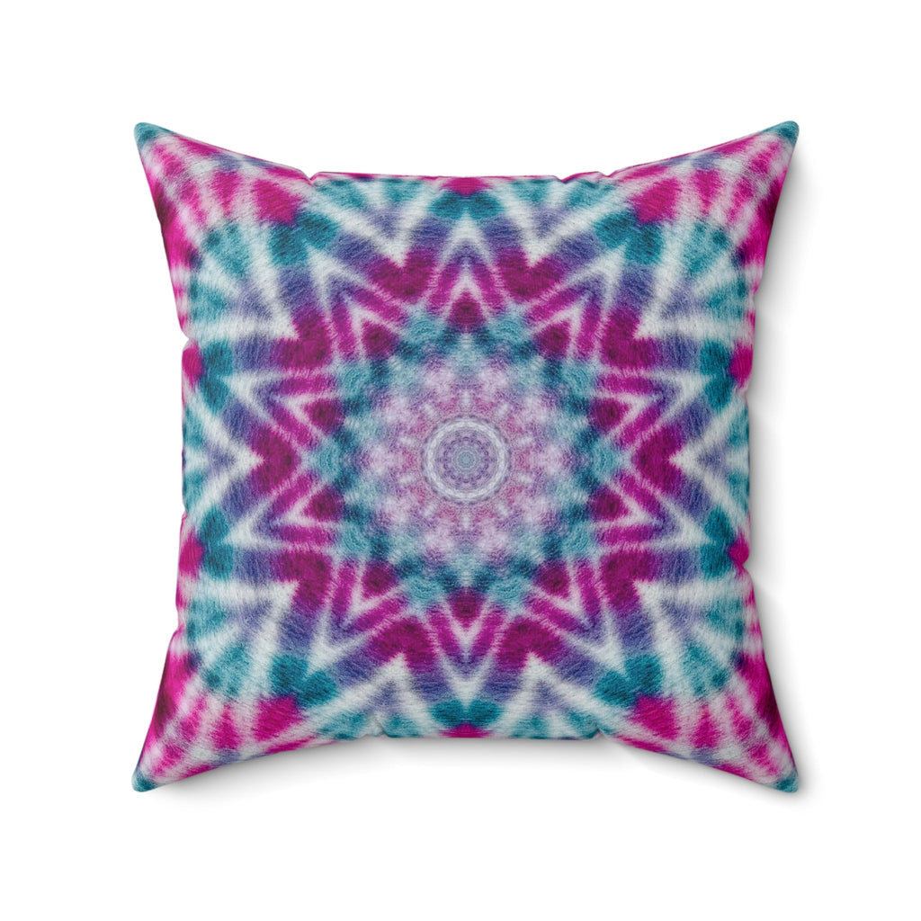 "ULTRAVIOL3T" Cymatic Print Square Cushion