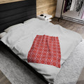 “SACRAL” Cymatic AOP Velveteen Blanket