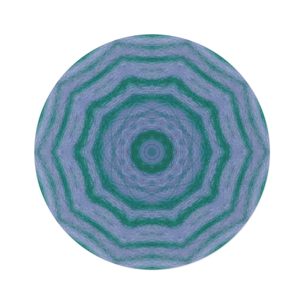 "GR33N3RY" Cymatic Round Rug