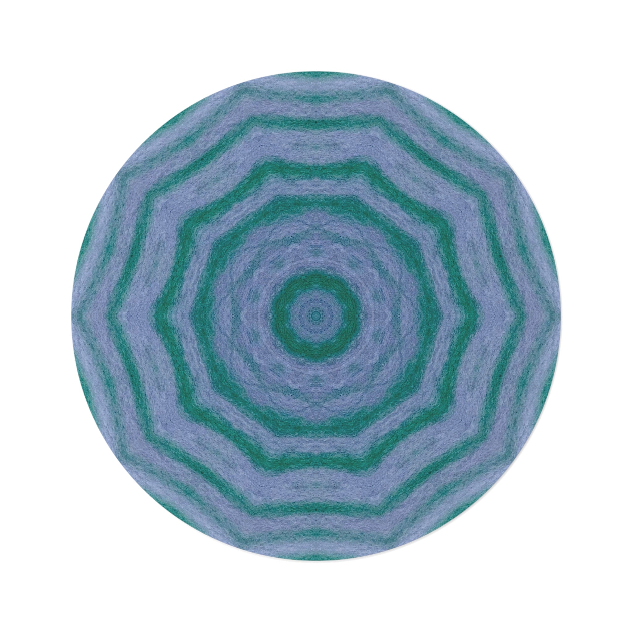 "GR33N3RY" Cymatic Round Rug
