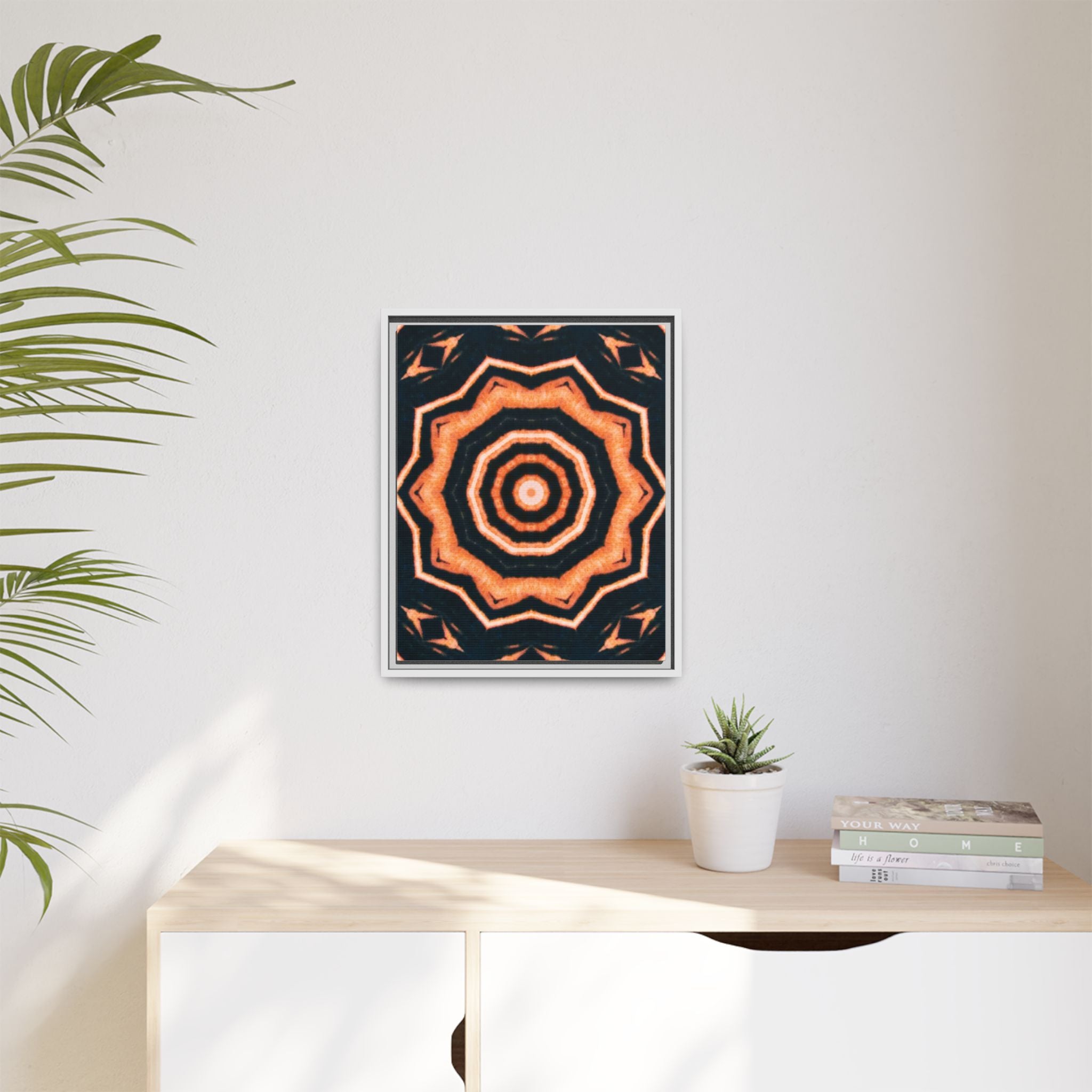 "417" Cymatic Framed Matte Canvas