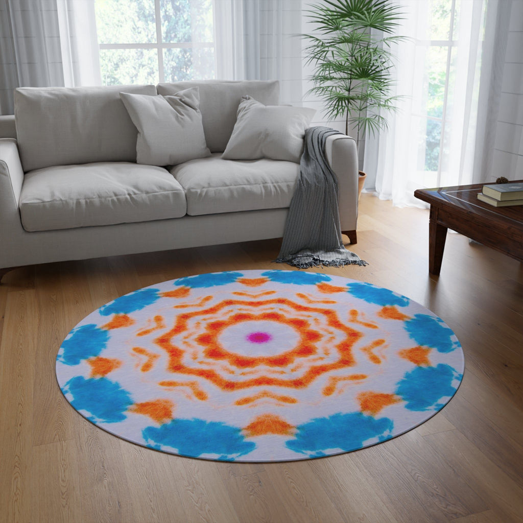 “CEILI” Cymatic Print Round Rug