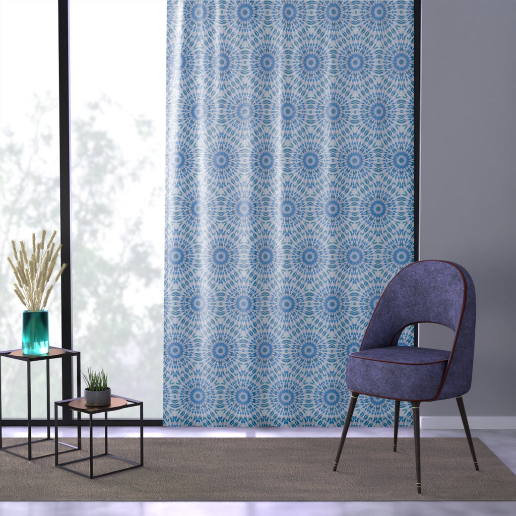 "E-VEIL I" Cymatic Print Window Curtain