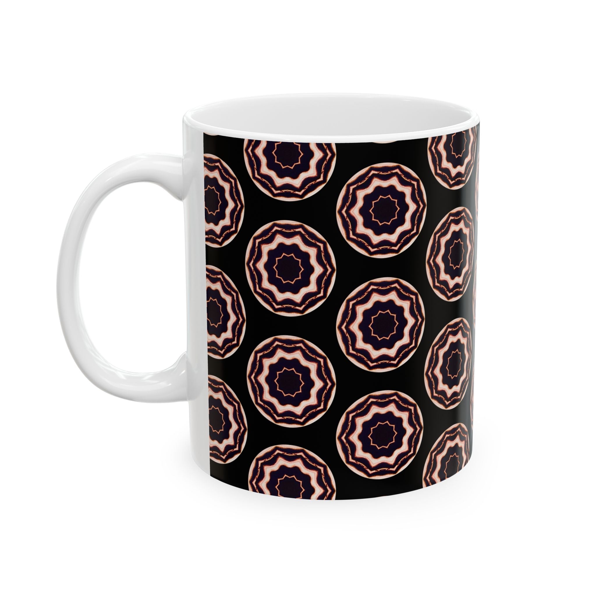 “VOiD” Cymatic AOP Ceramic Mug (Black)
