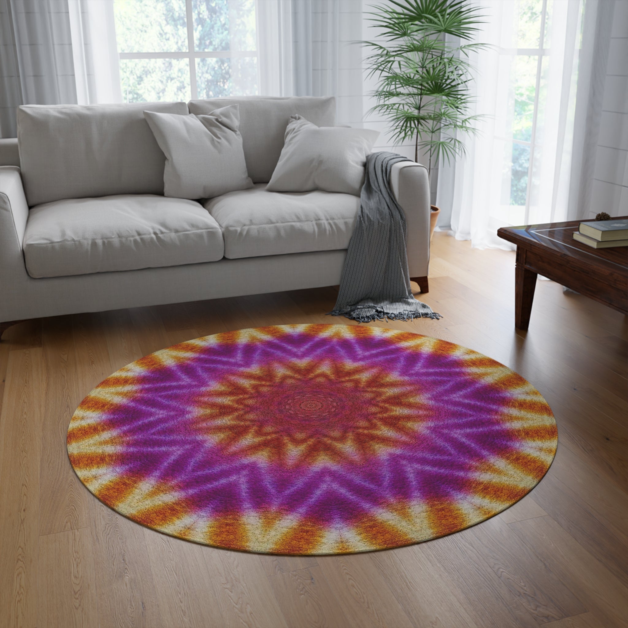 “OST3OS” Cymatic Round Rug