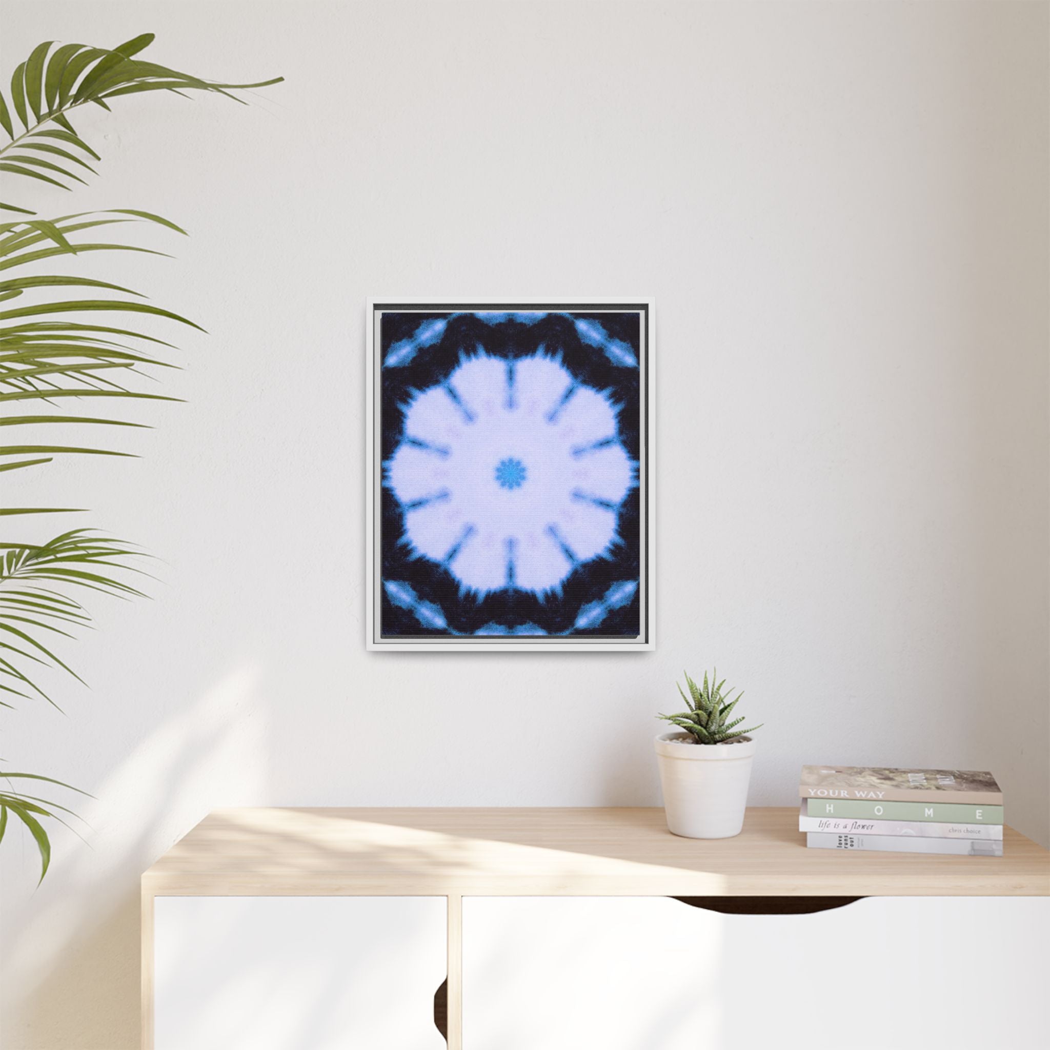 "SNWFLK" Cymatic Framed Matte Canvas