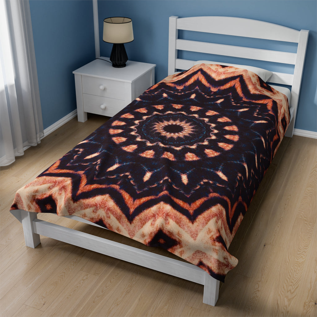 “TRIBAL” Cymatic Velveteen Plush Blanket