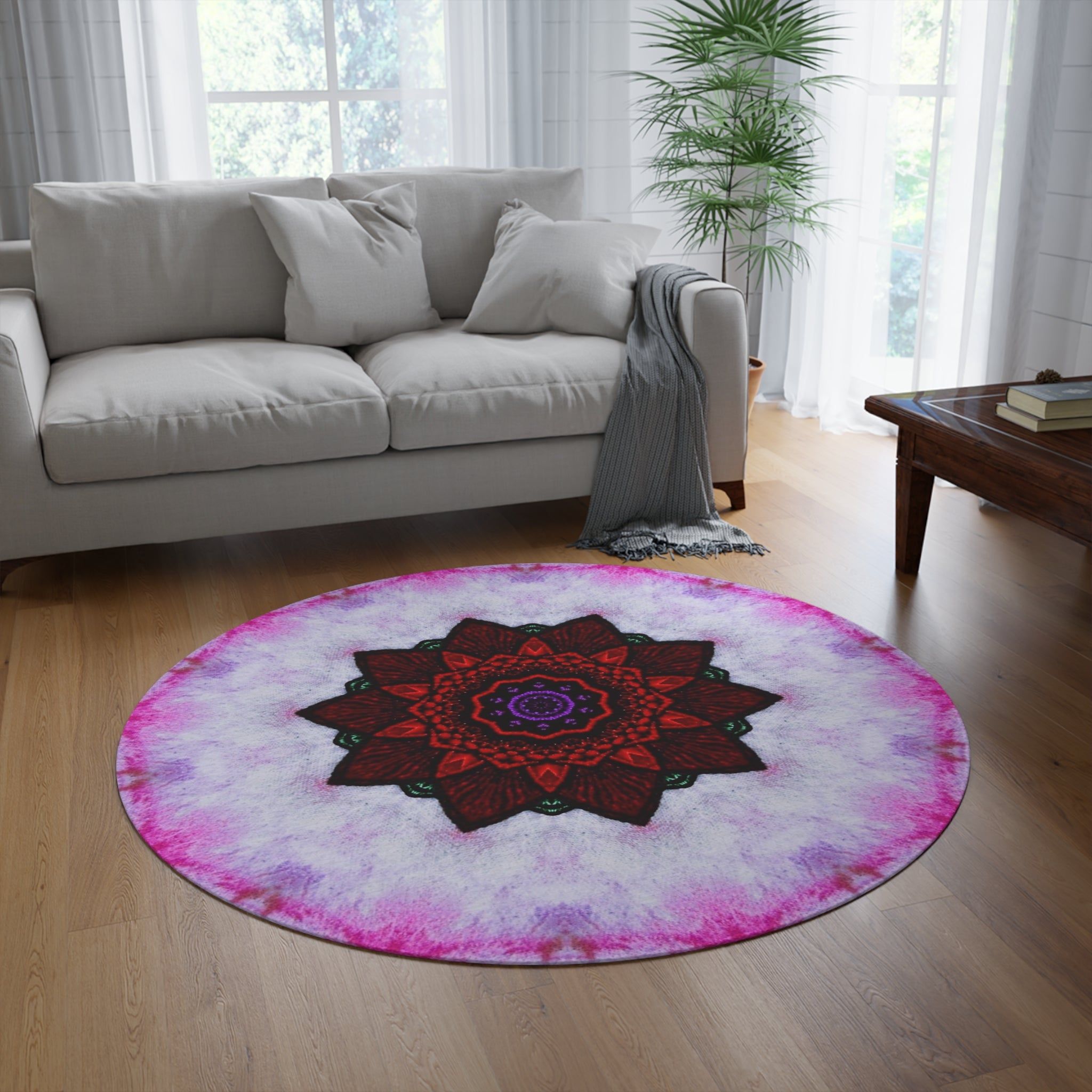 “VESI” Cymatic Round Rug