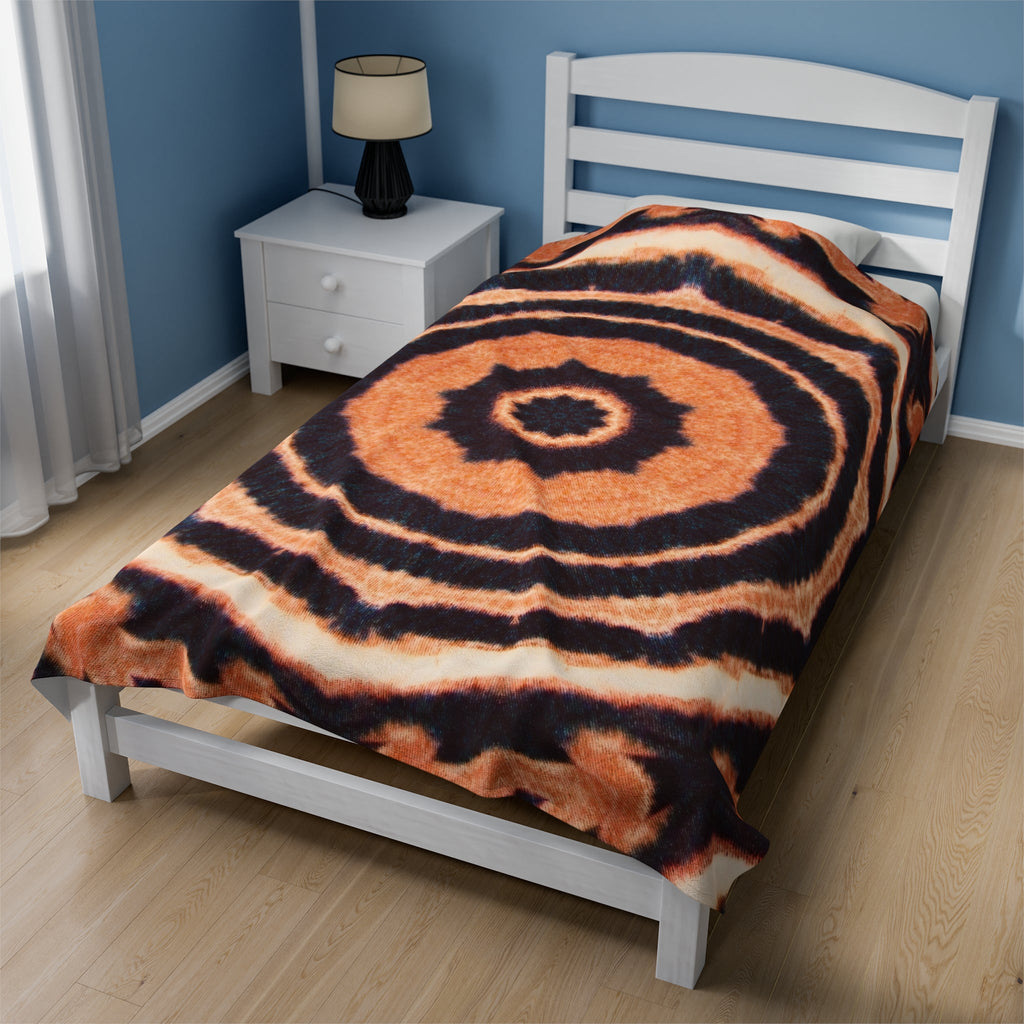 “EYECEE” Cymatic Print Velveteen Blanket