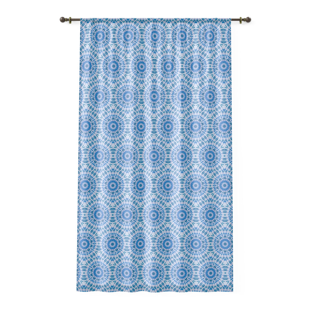 "E-VEIL I" Cymatic Print Window Curtain