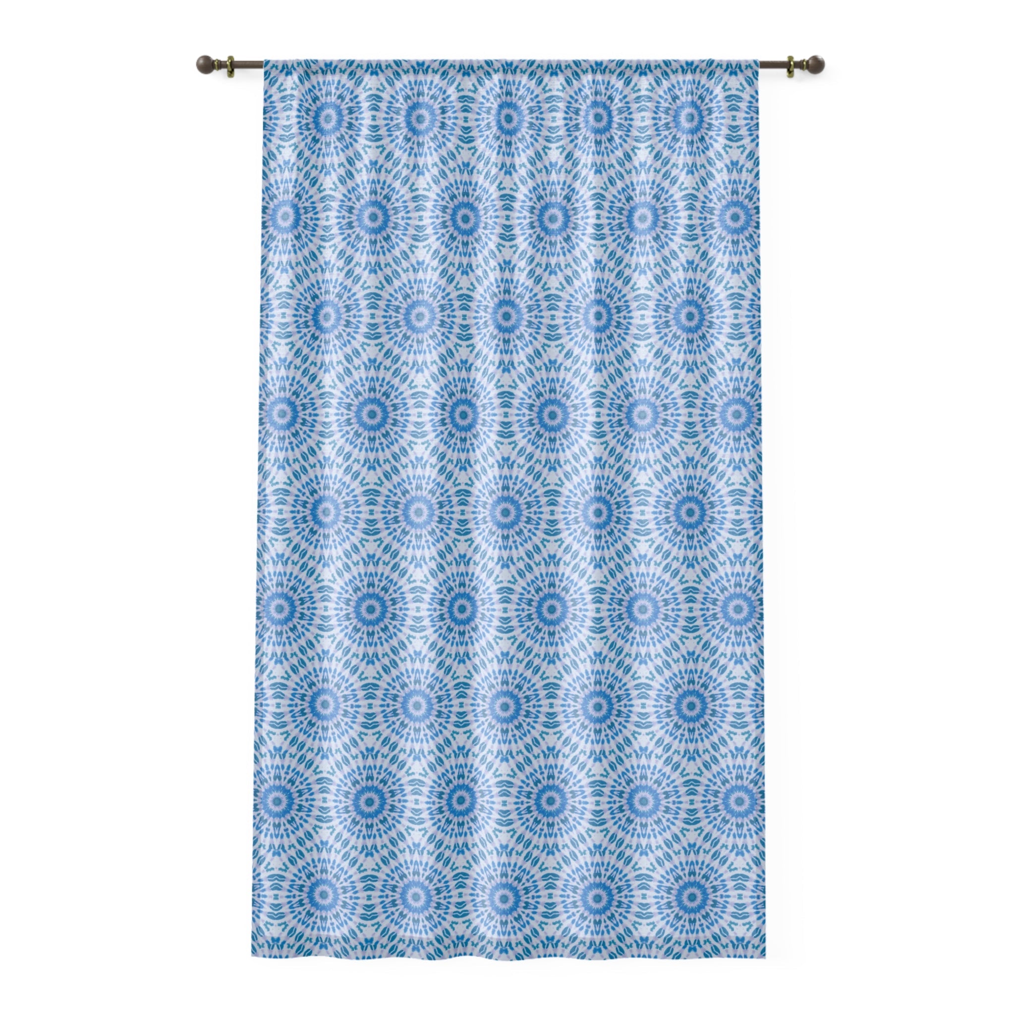 "E-VEIL I" Cymatic Print Window Curtain