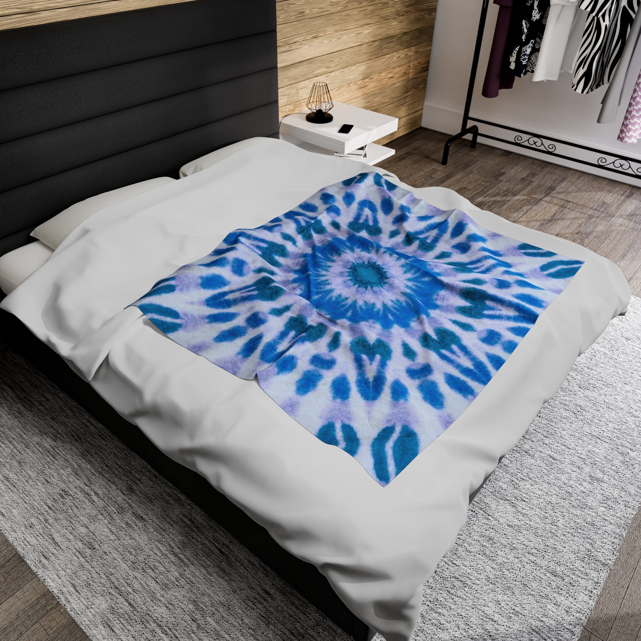 “E-VEIL I” Cymatic Velveteen Blanket