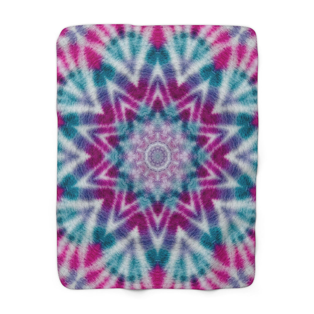 "ULTRAVIOL3T" Cymatic Sherpa Fleece Blanket