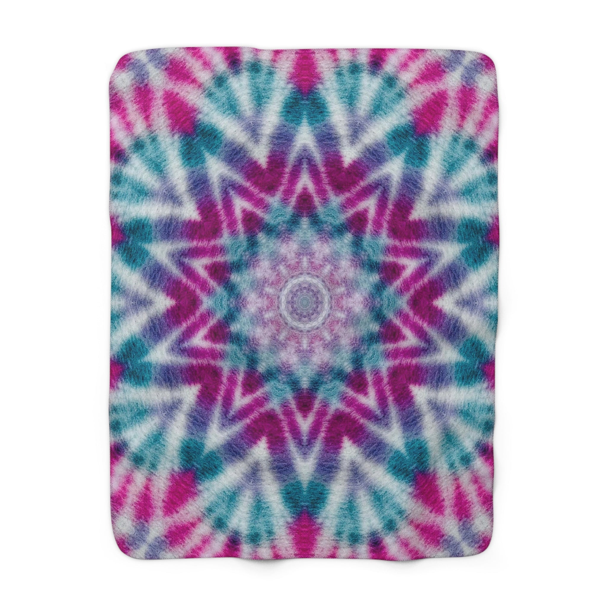 "ULTRAVIOL3T" Cymatic Sherpa Fleece Blanket