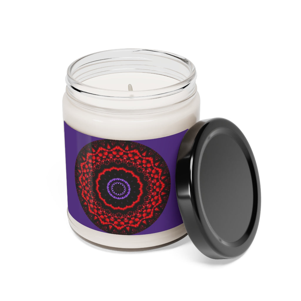 “VESI-2” Cymatic Scented Soy Candle 9oz (Purple)