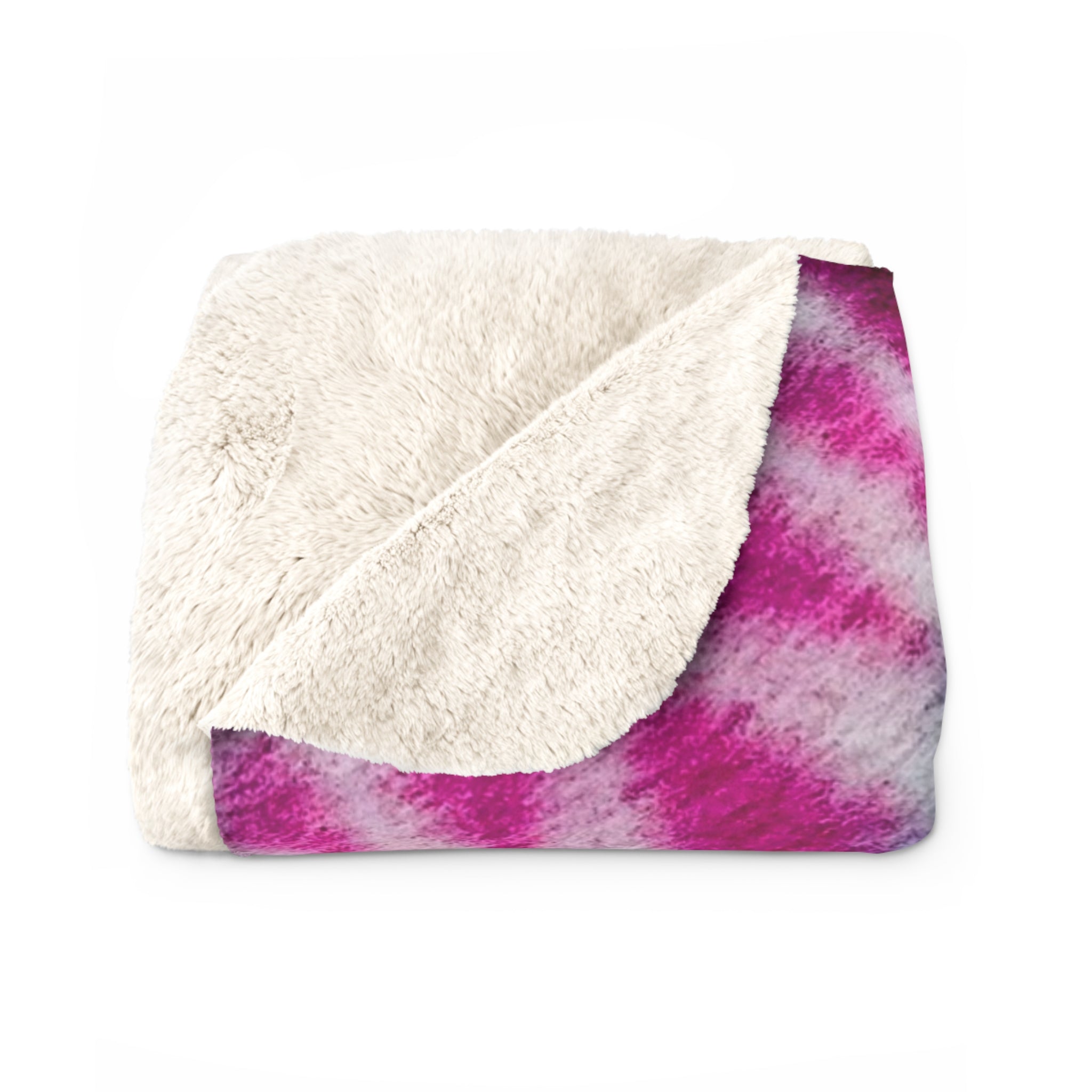 "ULTRAVIOL3T" Cymatic Sherpa Fleece Blanket