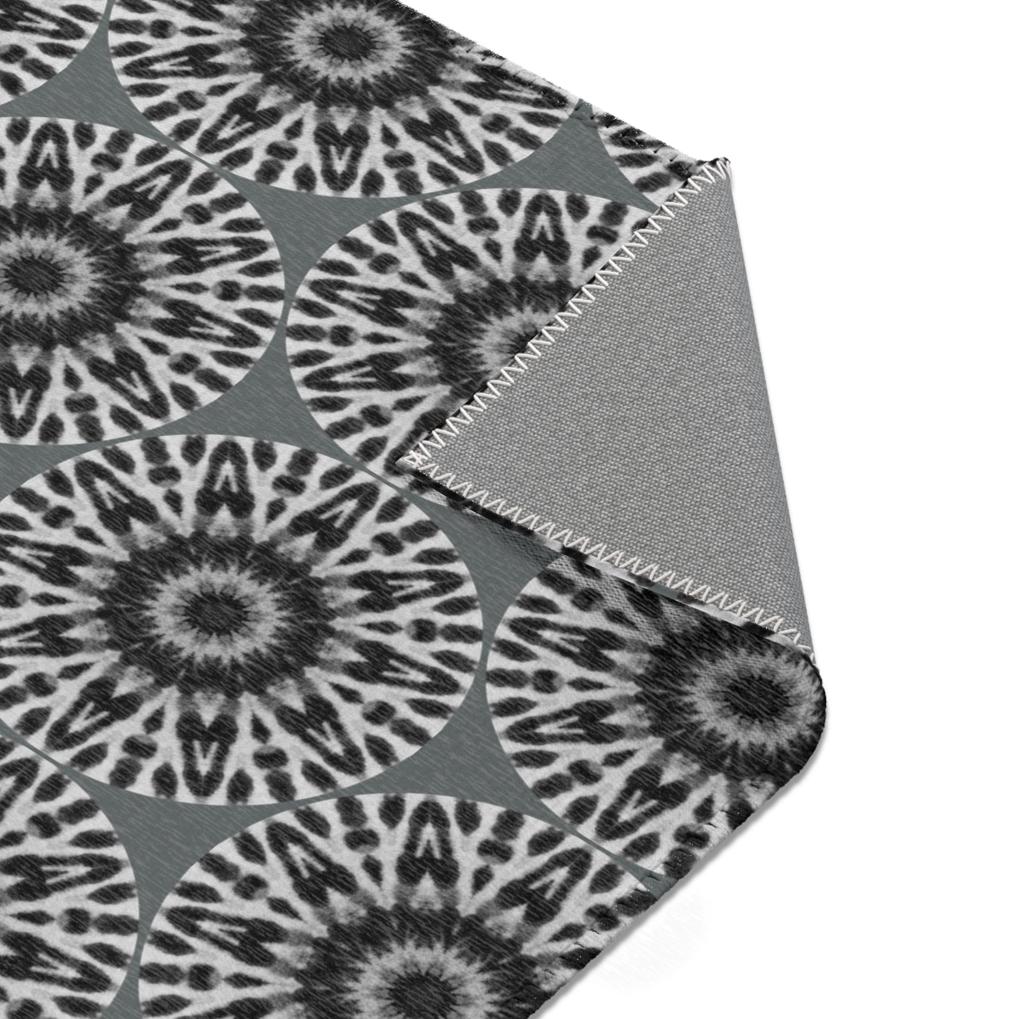 “E-VEIL I” Cymatic Area Rug (Dark Grey) - Modern Home Decor