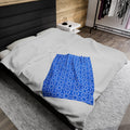 “BLU3DR3AM” Cymatic AOP Velveteen Blanket