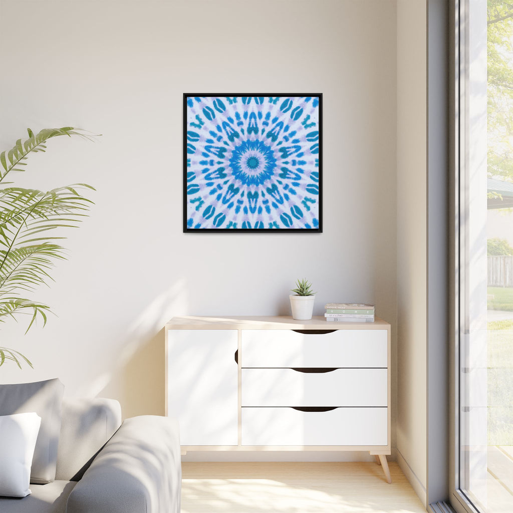 "E-VEIL I" Cymatic Framed Matte Canvas