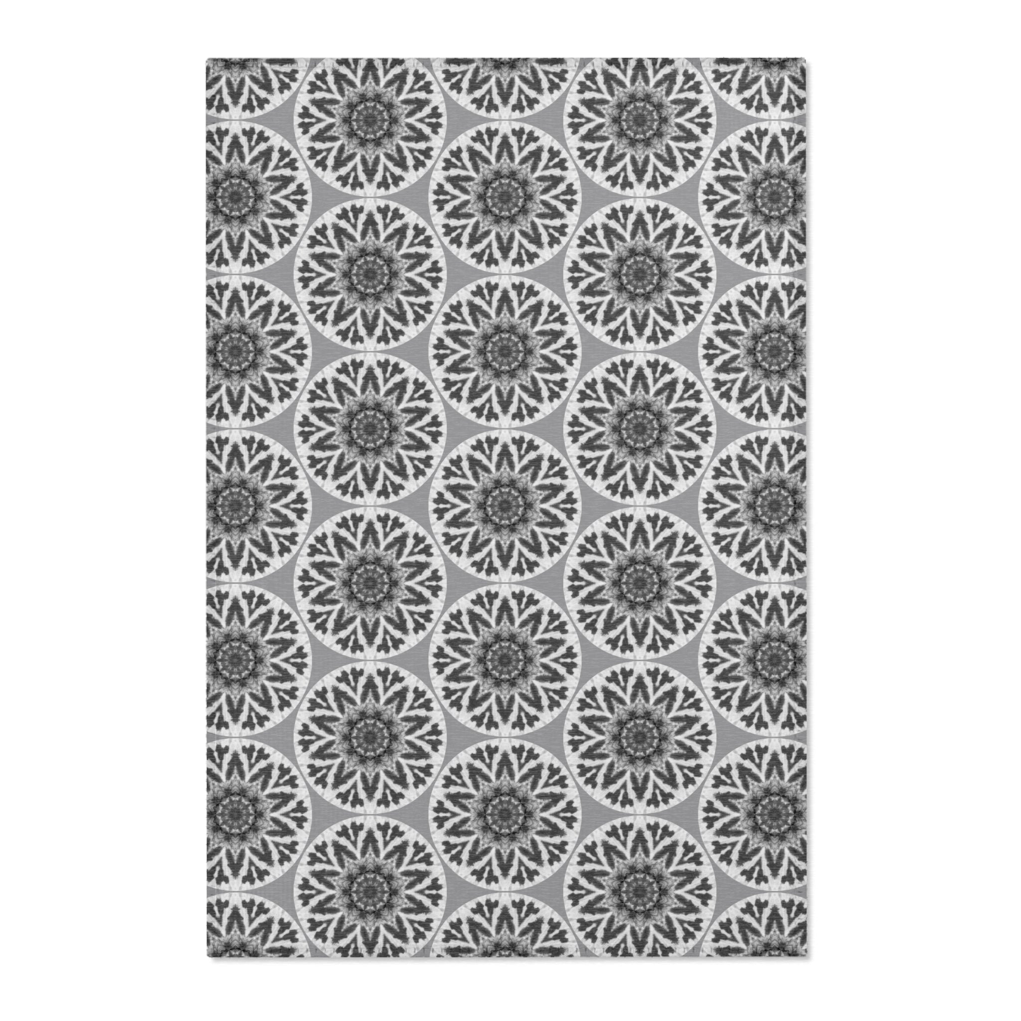 “GETA” Cymatic Area Rug (Grey) - Modern Home Decor