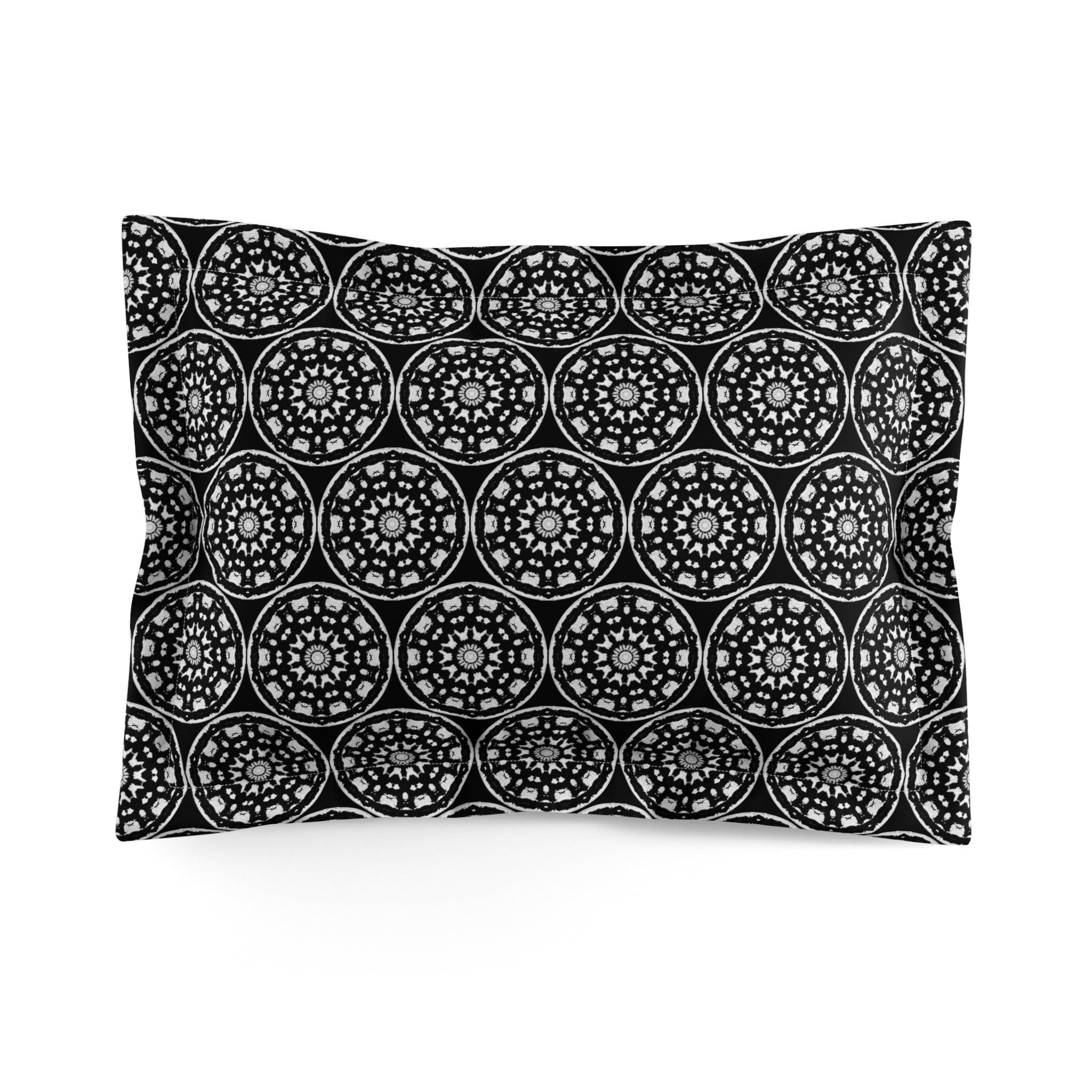 "STMPUNK" Cymatic AOP Pillow Sham (Black)