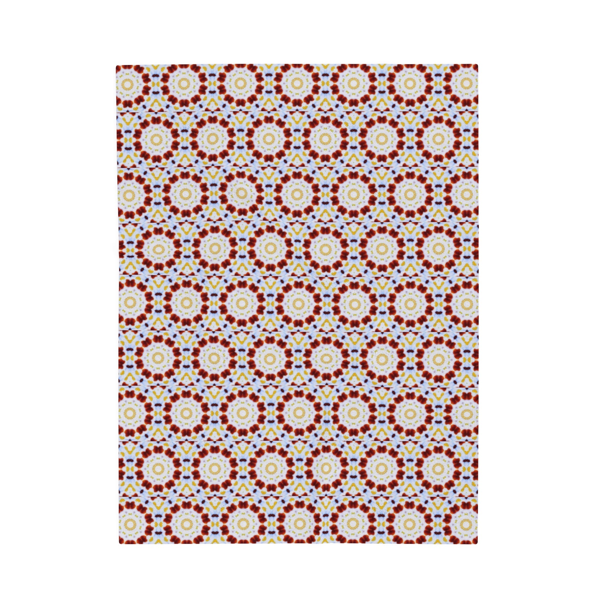 “MOSAIC” Cymatic AOP Velveteen Blanket