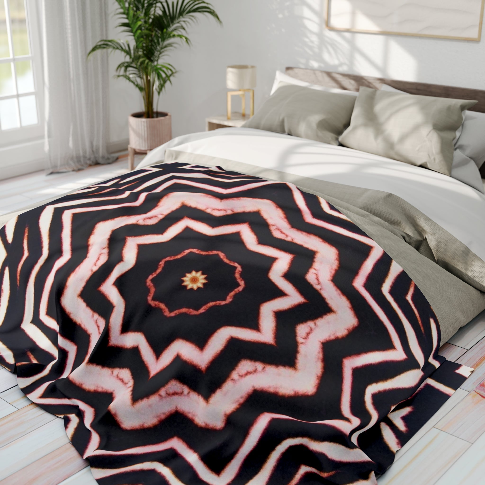 “A-BYSS” Cymatic Arctic Fleece Blanket