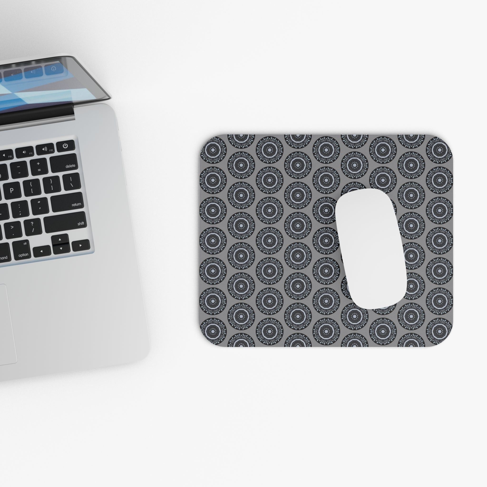 “MAYA” Rectangular Mouse Pad (Grey)